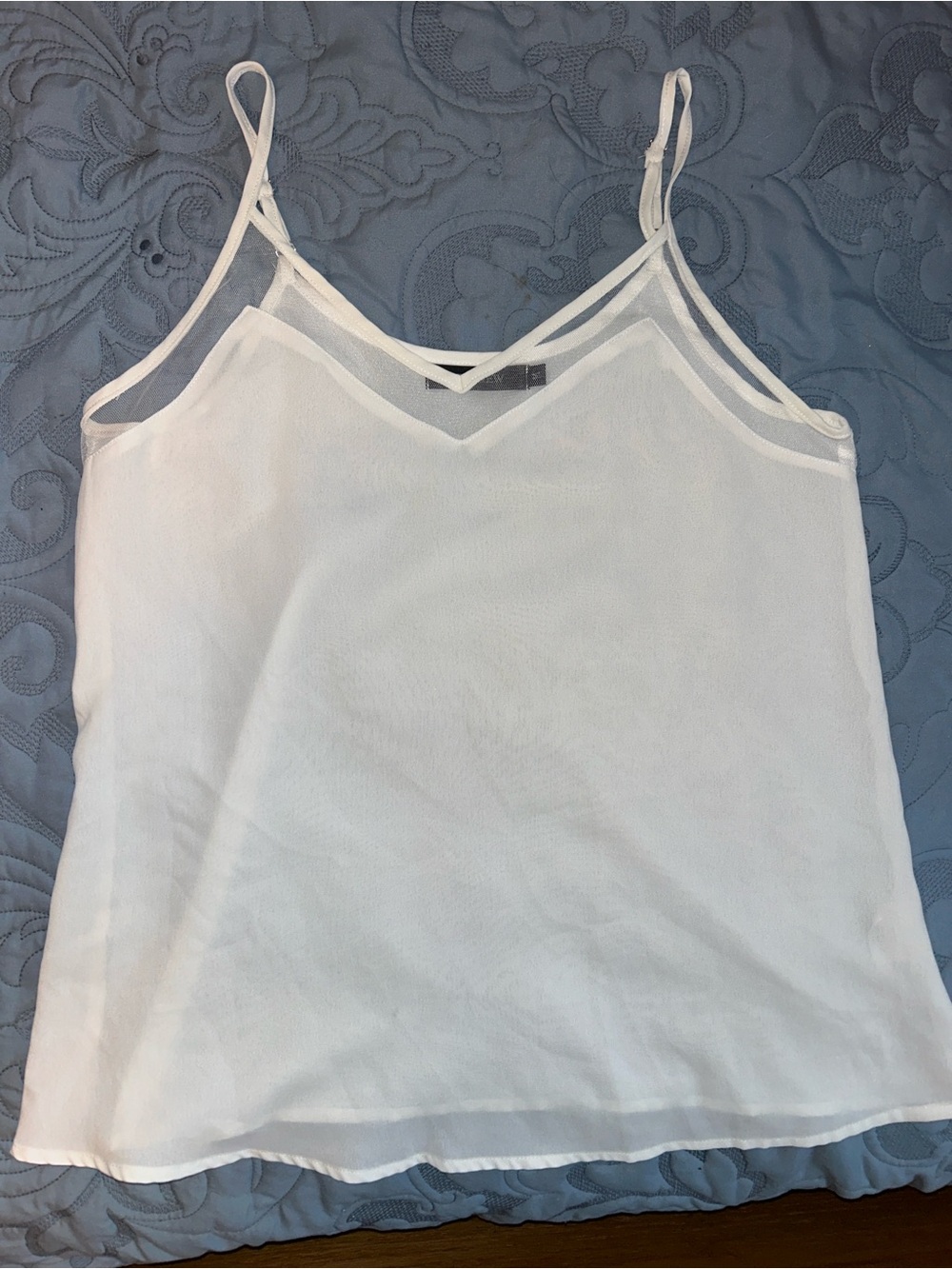 Classic Ivory Satin-Feel Adjustable Strap Cami